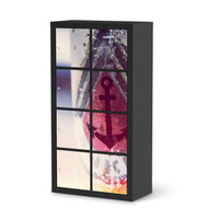 Klebefolie Anker 2 - IKEA Expedit Regal 8 Türen - schwarz