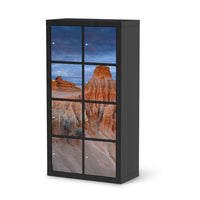 Klebefolie Outback Australia - IKEA Expedit Regal 8 Türen - schwarz