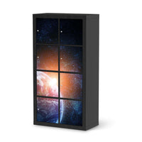 Klebefolie Sunrise - IKEA Expedit Regal 8 Türen - schwarz