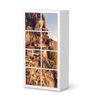 Klebefolie Bhutans Paradise - IKEA Expedit Regal 8 Türen - weiss