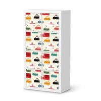 Klebefolie Cars - IKEA Expedit Regal 8 Türen - weiss