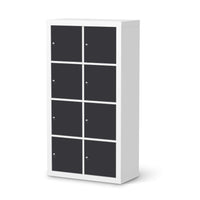 Klebefolie Grau Dark - IKEA Expedit Regal 8 Türen - weiss