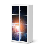 Klebefolie Sunrise - IKEA Expedit Regal 8 Türen - weiss