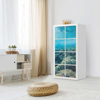 Klebefolie Underwater World - IKEA Expedit Regal 8 Türen - Wohnzimmer