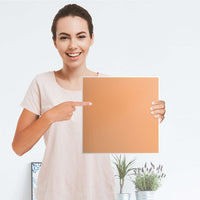 Klebefolie Orange Light - IKEA Expedit Regal Tür einzeln - Folie