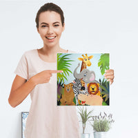 Klebefolie Wild Animals - IKEA Expedit Regal Tür einzeln - Folie