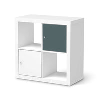 Klebefolie Blaugrau Light - IKEA Expedit Regal Tür einzeln - weiss