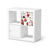 Klebefolie Firefighter - IKEA Expedit Regal Tür einzeln - weiss