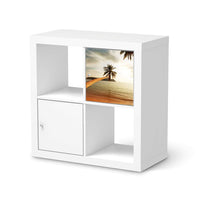Klebefolie Paradise - IKEA Expedit Regal Tür einzeln - weiss