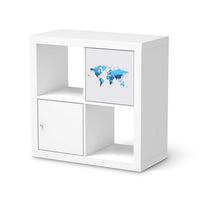 Klebefolie Politische Weltkarte - IKEA Expedit Regal Tür einzeln - weiss