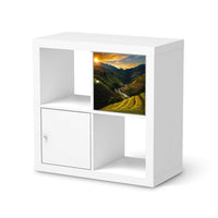 Klebefolie Reisterrassen - IKEA Expedit Regal Tür einzeln - weiss