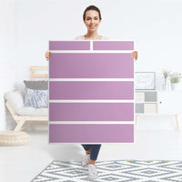 Klebefolie Flieder Light - IKEA Hemnes Kommode 6 Schubladen - Folie