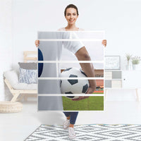 Klebefolie Footballmania - IKEA Hemnes Kommode 6 Schubladen - Folie