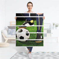 Klebefolie Fussballstar - IKEA Hemnes Kommode 6 Schubladen - Folie