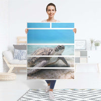 Klebefolie Green Sea Turtle - IKEA Hemnes Kommode 6 Schubladen - Folie