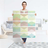 Klebefolie Melitta Pastell Geometrie - IKEA Hemnes Kommode 6 Schubladen - Folie