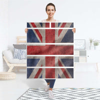 Klebefolie Union Jack - IKEA Hemnes Kommode 6 Schubladen - Folie
