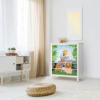 Klebefolie Wild Animals - IKEA Hemnes Kommode 6 Schubladen - Kinderzimmer