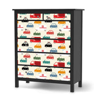 Klebefolie Cars - IKEA Hemnes Kommode 6 Schubladen - schwarz
