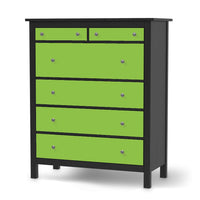 Klebefolie Hellgrün Dark - IKEA Hemnes Kommode 6 Schubladen - schwarz