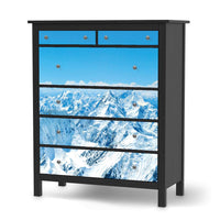 Klebefolie Himalaya - IKEA Hemnes Kommode 6 Schubladen - schwarz