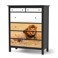 Klebefolie Lion King - IKEA Hemnes Kommode 6 Schubladen - schwarz