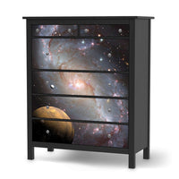 Klebefolie Milky Way - IKEA Hemnes Kommode 6 Schubladen - schwarz
