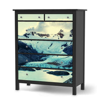Klebefolie Patagonia - IKEA Hemnes Kommode 6 Schubladen - schwarz