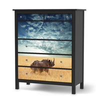 Klebefolie Rhino - IKEA Hemnes Kommode 6 Schubladen - schwarz