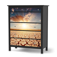 Klebefolie Savanne - IKEA Hemnes Kommode 6 Schubladen - schwarz