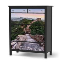 Klebefolie The Great Wall - IKEA Hemnes Kommode 6 Schubladen - schwarz