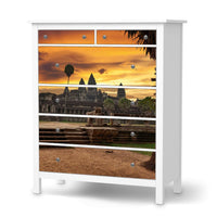 Klebefolie Angkor Wat - IKEA Hemnes Kommode 6 Schubladen - weiss