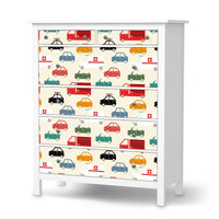 Klebefolie Cars - IKEA Hemnes Kommode 6 Schubladen - weiss