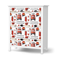 Klebefolie Firefighter - IKEA Hemnes Kommode 6 Schubladen - weiss