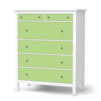 Klebefolie Hellgrün Light - IKEA Hemnes Kommode 6 Schubladen - weiss