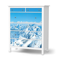 Klebefolie Himalaya - IKEA Hemnes Kommode 6 Schubladen - weiss