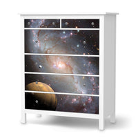 Klebefolie Milky Way - IKEA Hemnes Kommode 6 Schubladen - weiss