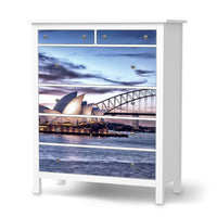 Klebefolie Sydney - IKEA Hemnes Kommode 6 Schubladen - weiss