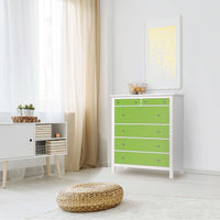Klebefolie Hellgrün Dark - IKEA Hemnes Kommode 6 Schubladen - Wohnzimmer