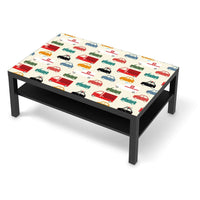 Klebefolie Cars - IKEA Lack Tisch 118x78 cm - schwarz