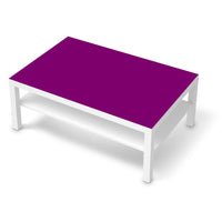 Klebefolie Flieder Dark - IKEA Lack Tisch 118x78 cm - weiss