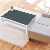 Klebefolie Blaugrau Light - IKEA Lack Tisch 118x78 cm - Wohnzimmer