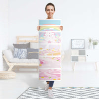 Klebefolie Candyland - IKEA Malm Kommode 6 Schubladen (schmal) - Folie