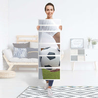 Klebefolie Footballmania - IKEA Malm Kommode 6 Schubladen (schmal) - Folie