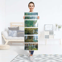 Klebefolie Rainforest - IKEA Malm Kommode 6 Schubladen (schmal) - Folie