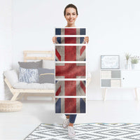 Klebefolie Union Jack - IKEA Malm Kommode 6 Schubladen (schmal) - Folie