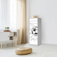 Klebefolie Eingenetzt - IKEA Malm Kommode 6 Schubladen (schmal) - Schlafzimmer