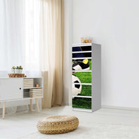 Klebefolie Fussballstar - IKEA Malm Kommode 6 Schubladen (schmal) - Schlafzimmer