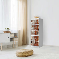 Klebefolie Backstein - IKEA Malm Kommode 6 Schubladen (schmal) - Schlafzimmer