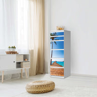 Klebefolie Caribbean - IKEA Malm Kommode 6 Schubladen (schmal) - Schlafzimmer